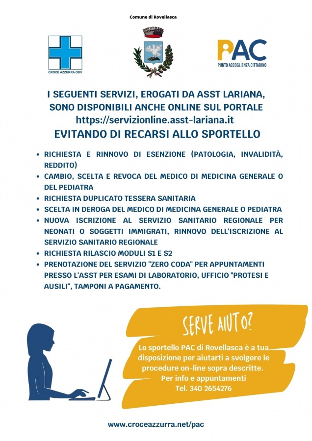 PRATICHE ASST ONLINE - Rovellasca